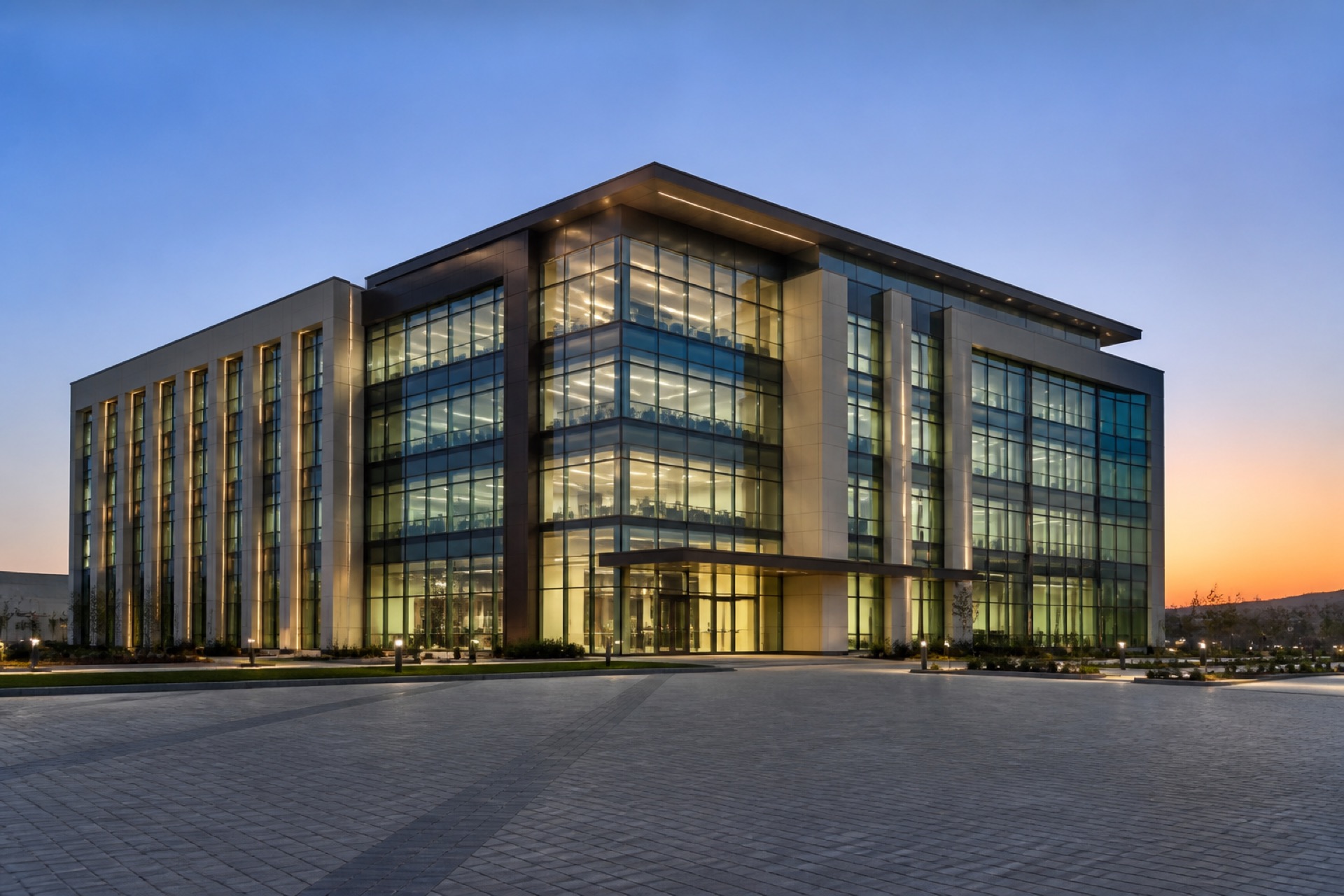 Completed facade